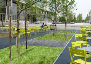 BASF North American LEED Platinum Headquartes featuring filterpave